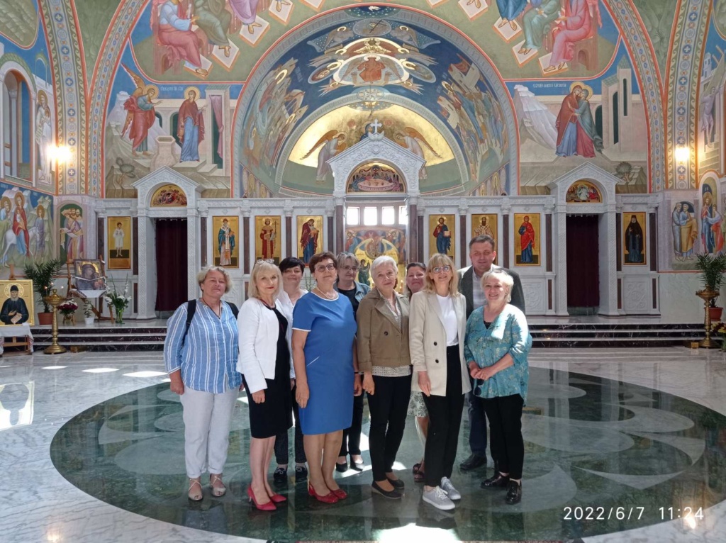 We wtorek 7 czerwca 2022 r. warszawską świątynię Hagia Sophia odwiedziła kadra kierownicza, konsultanci, doradcy metodyczni, pracownicy administracji Mazowieckiego Samorządowego Centrum Doskonalenia Nauczycieli Wydział w Warszawie.
