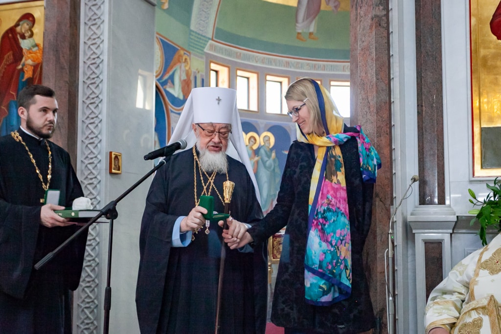 Uczestnicy uroczystości poświęcenia
cerkwi św. Sofii – Mądrości Bożej
w Warszawie